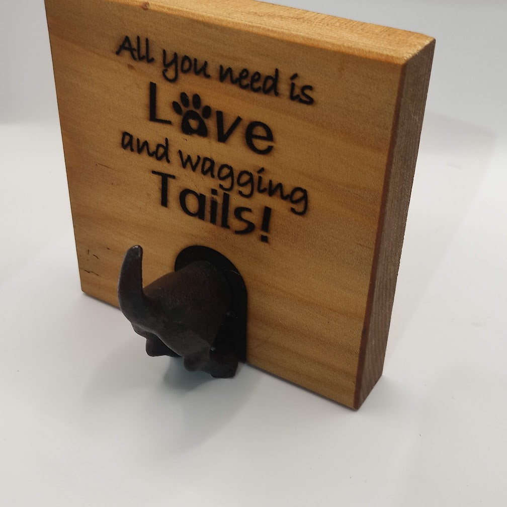 Dog Leash Hooks - engraved