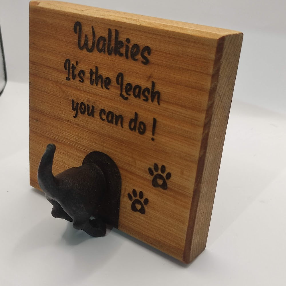 Dog Leash Hooks - engraved