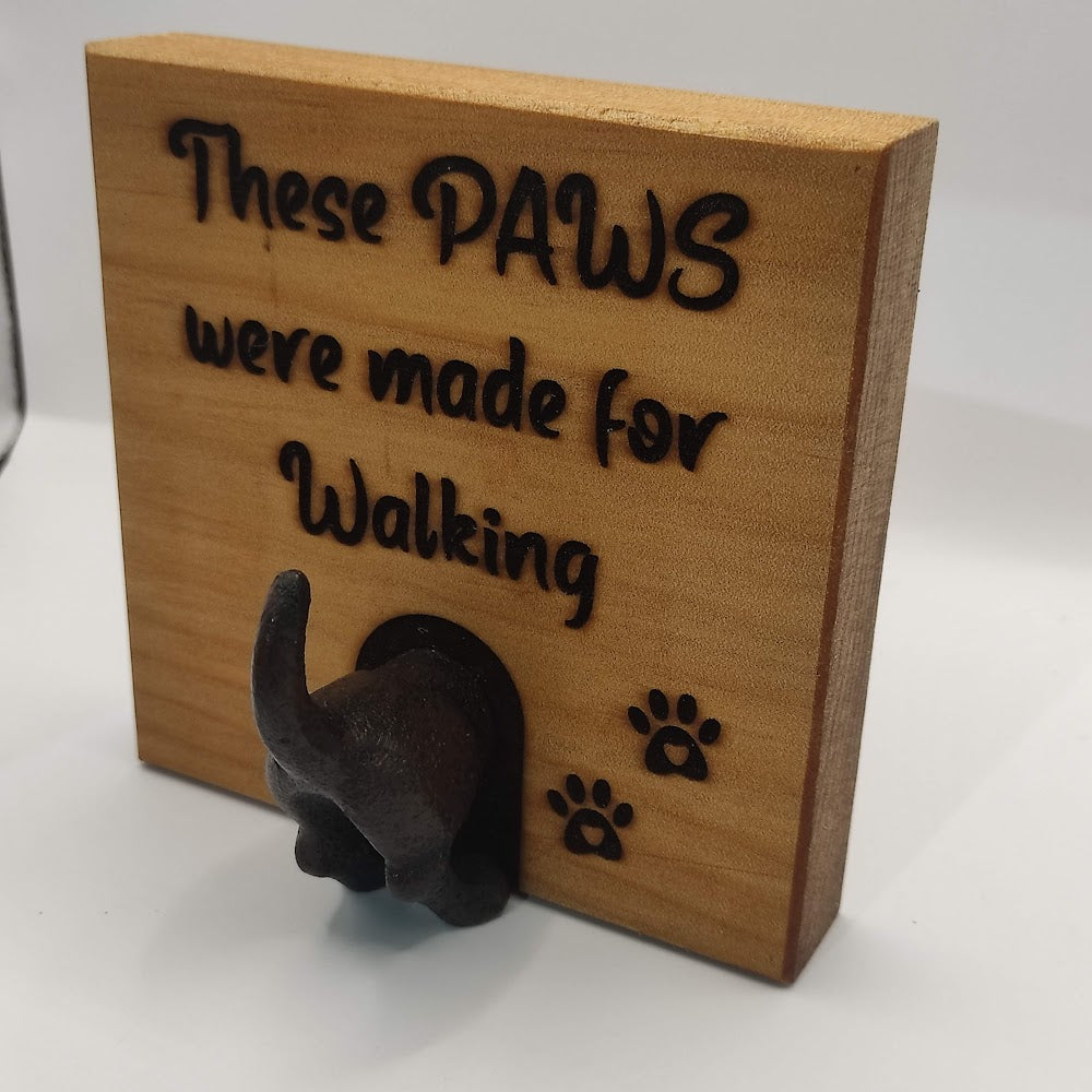 Dog Leash Hooks - engraved