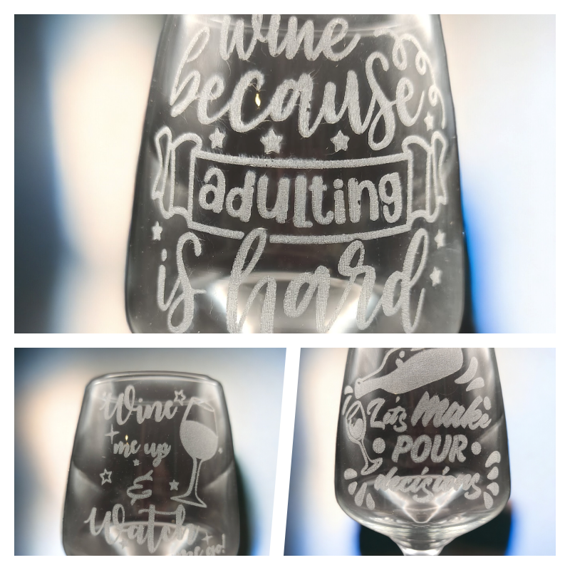 Engraved Wine Glasses