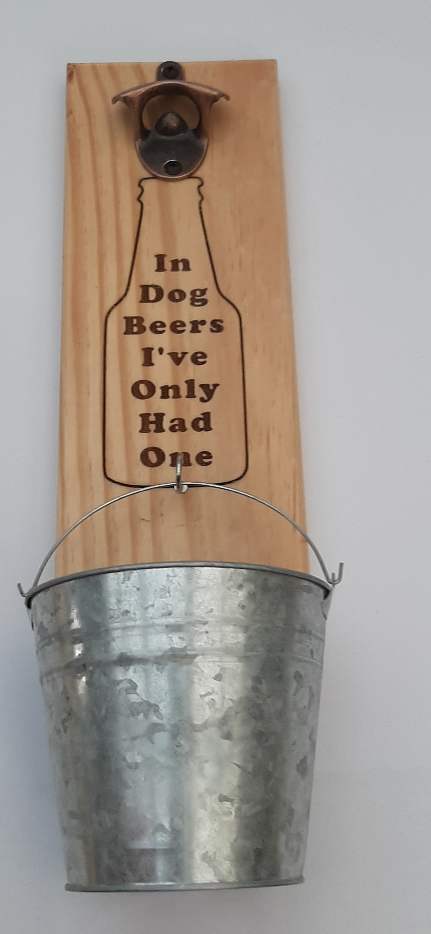 Bottle Opener With Bucket - Various engraved designs available