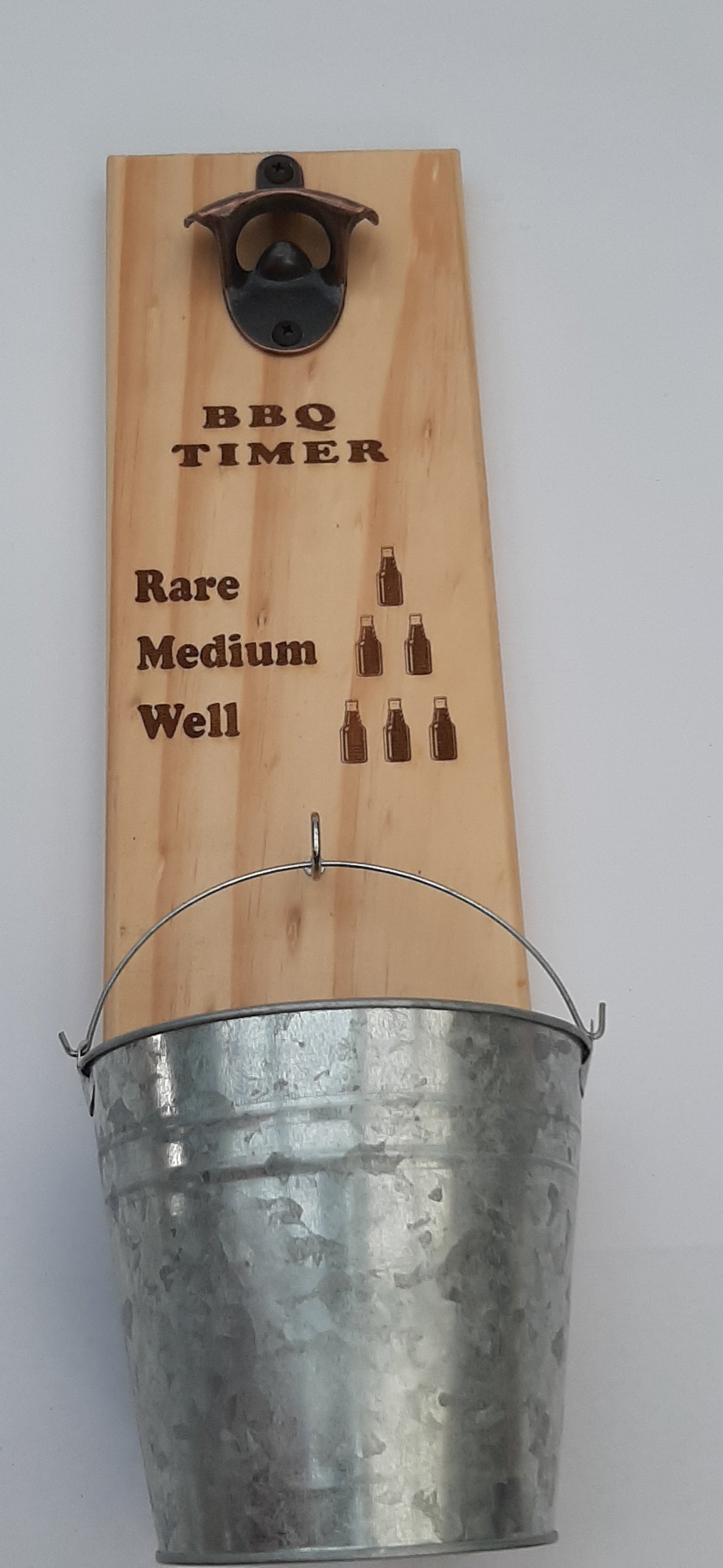 Bottle Opener With Bucket - Various engraved designs available