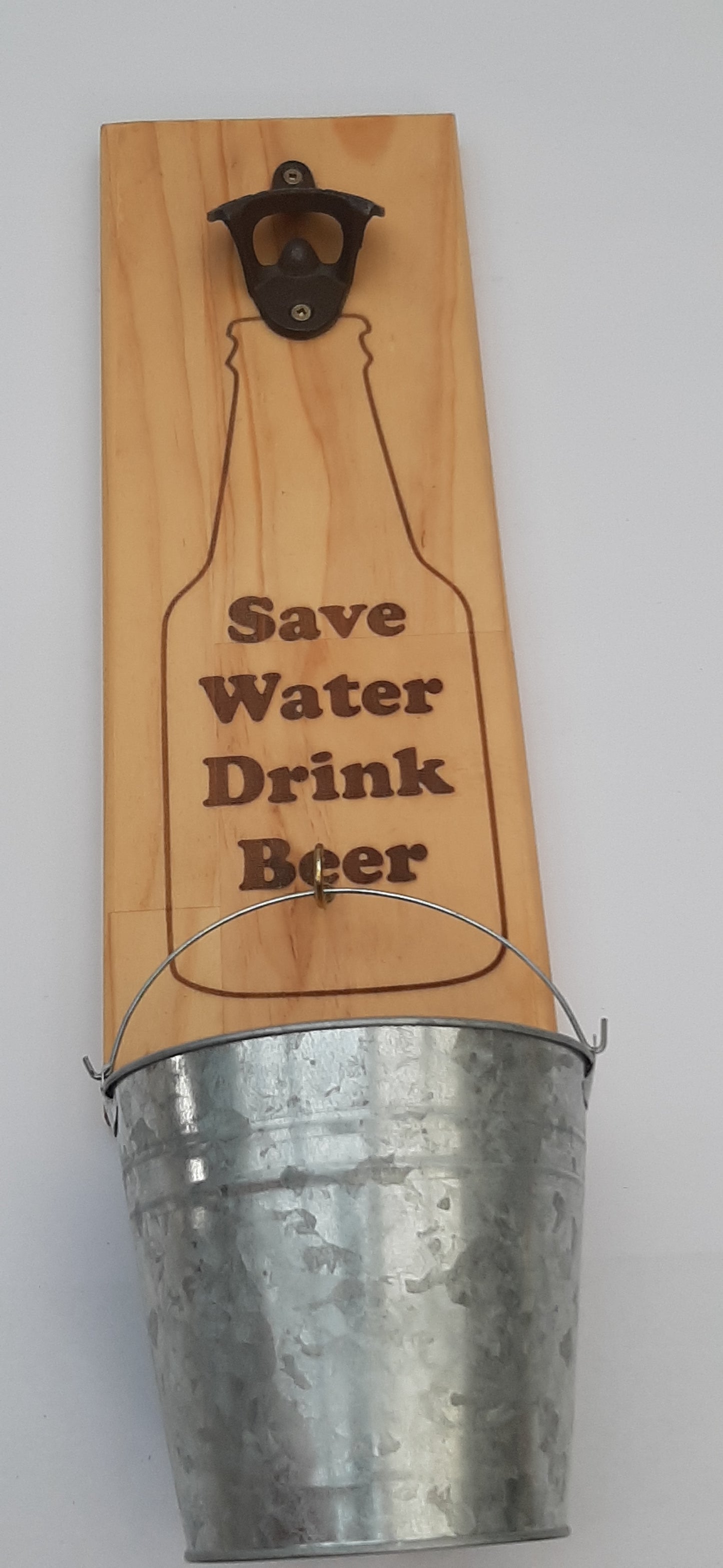 Bottle Opener With Bucket - Various engraved designs available