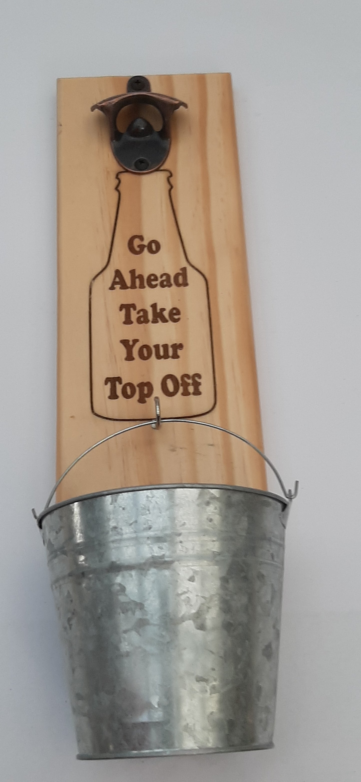Bottle Opener With Bucket - Various engraved designs available