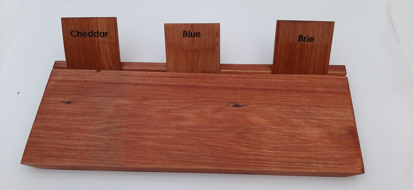 Cheese Board, NZ Rimu Large - 3 Wooden Blades included