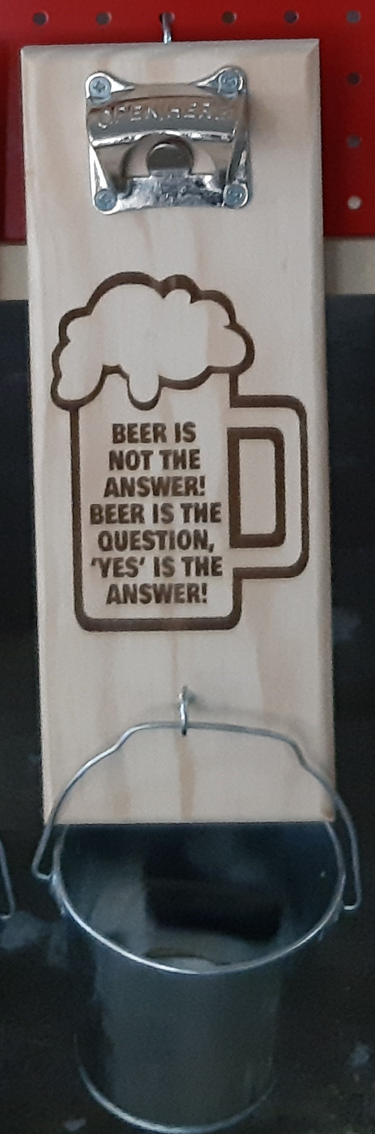 Bottle Opener With Bucket - Various engraved designs available