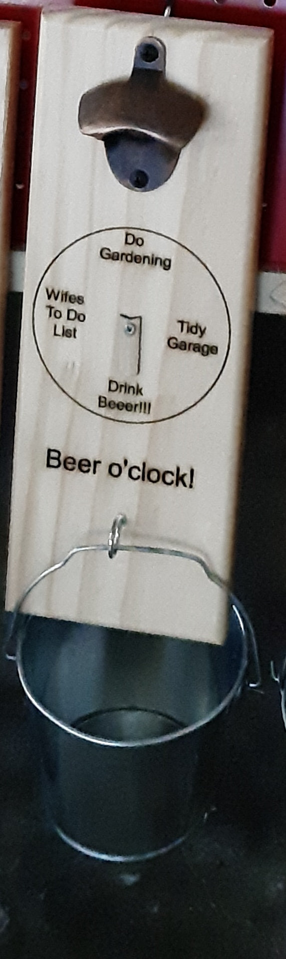 Bottle Opener With Bucket - Various engraved designs available