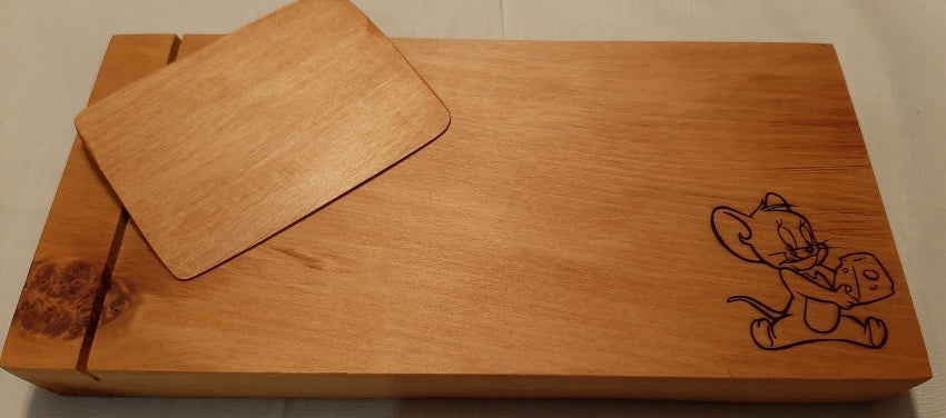 Cheese Board with Wooden Blade - NZ Rimu
