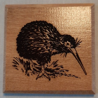 Coasters New Zealand Birds - various New Zealand wood
