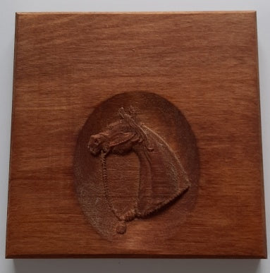 NZ Wooden Horse Sign - Carved