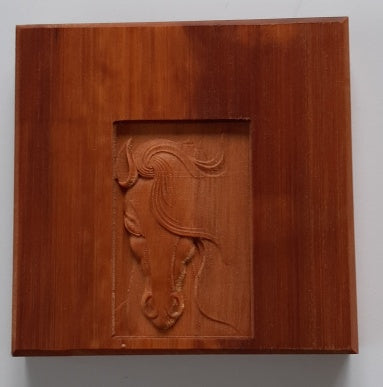 NZ Wooden Horse Sign - Carved