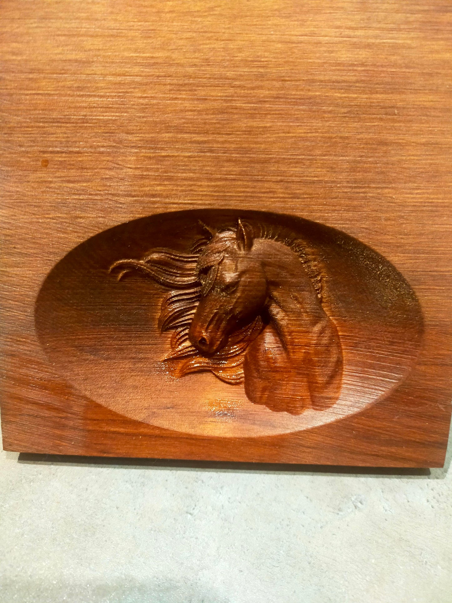 NZ Wooden Horse Sign - Carved