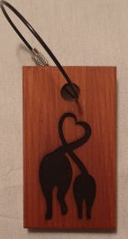 NZ Rimu Key Fob