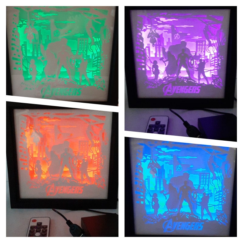 Light Boxes - LED Shadow Box - Night Lights