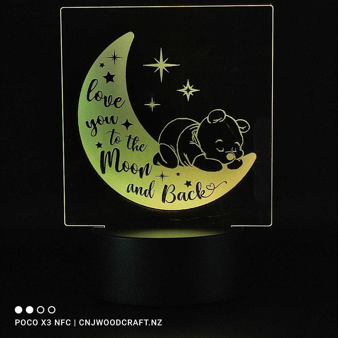 LED Laser Engraved Night Lights