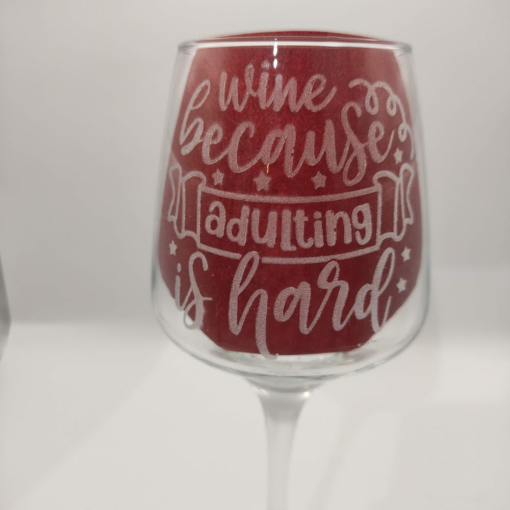 Engraved Wine Glasses