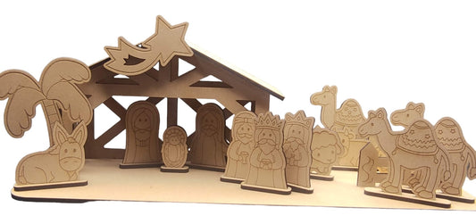 Nativity Scene - Kitset MDF