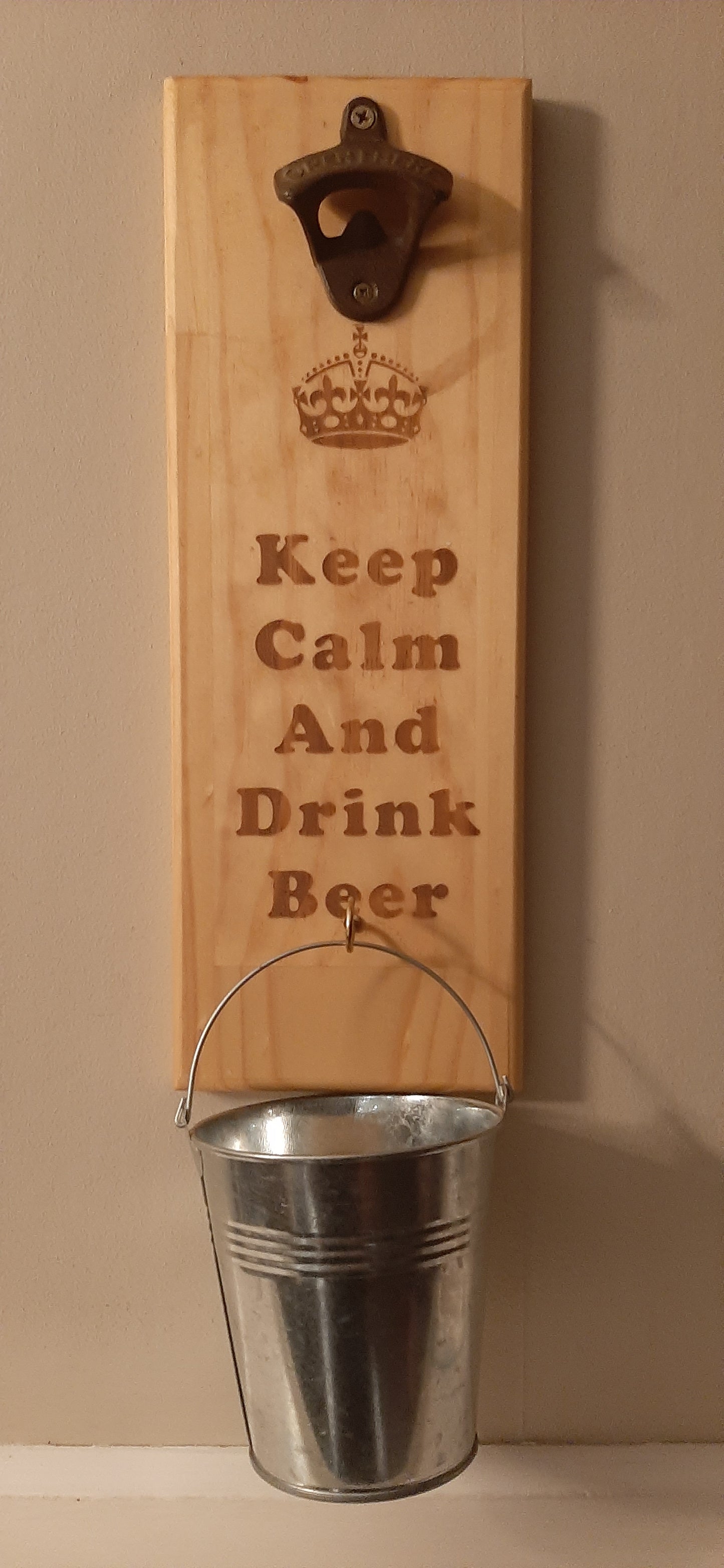 Bottle Opener With Bucket - Various engraved designs available