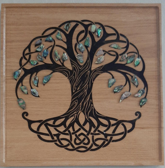 Tree of Life Engraved on Rimu